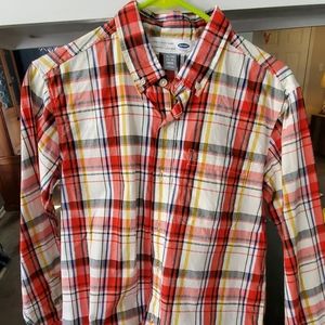 Youth Old Navy plaid button up